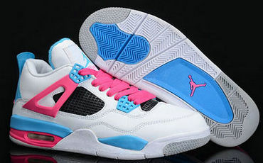 Women's Jordan 4(IV) White Pink Basketball shoes size 36-40