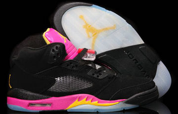 Women's Jordan 5(V) Air Black Pink Basketball shoes 1 size 36-40