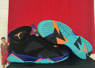 Women's Jordan 7(VII) Black authentic Air shoes 36-40