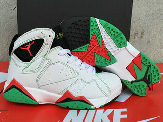 Women's Jordan 7(VII) white green authentic Air shoes 36-40