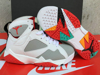 Women's Jordan 7(VII) white grey authentic Air shoes 36-40