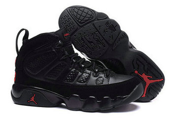 Women's Jordan 9(IX) Black color authentic Air shoes 36-40 2