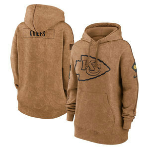 Women's Kansas City Chiefs 2023 Camo Salute To Service Pullove Hoodie