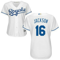 Women's Kansas City Royals #16 Bo Jackson White Authentic Stitched MLB Jersey