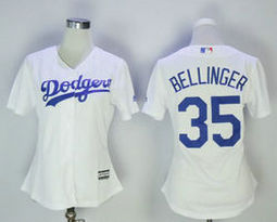 Women's Los Angeles Dodgers #35 Cody Bellinger White Authentic Stitched MLB Jersey