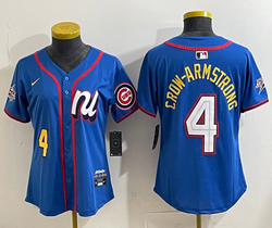 Women's National League #4 Pete Crow-Armstrong Blue 2025 All-Star Jersey