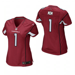 Women's Nike Arizona Cardinals #1 Dad Red 2021 Mother's Day Authentic Stitched NFL Jersey