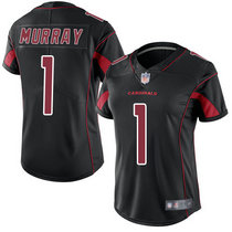 Women's Nike Arizona Cardinals #1 Kyler Murray Black Rush Authentic Stitched NFL Jersey