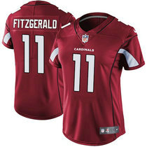 Women's Nike Arizona Cardinals #11 Larry Fitzgerald Red Vapor Untouchable Limited Authentic Stitched NFL Jersey