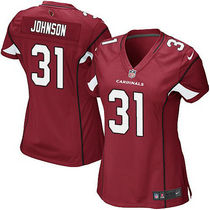 Women's Nike Arizona Cardinals #31 David Johnson Red Authentic Stitched NFL Jersey