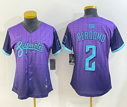 Women's Nike Arizona Diamondbacks #2 Geraldo Perdomo Purple 2025 City MLB Jersey