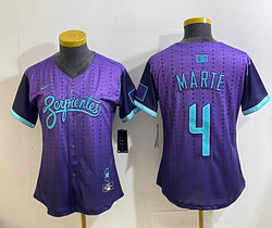 Women's Nike Arizona Diamondbacks #4 Ketel Marte Purple 2025 City MLB Jersey