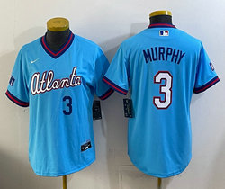 Women's Nike Atlanta Braves #3 Dale Murphy Powder Blue 2026 City Stadium Jersey