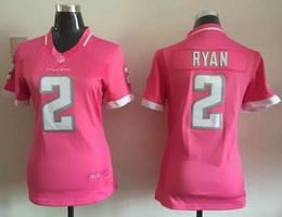 Women's Nike Atlanta Falcons #2 Matt Ryan Pink Bubble Gum Authentic stitched NFL jersey
