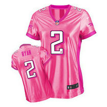 Women's Nike Atlanta Falcons #2 Matt Ryan Pink New Be Luv'd Authentic Stitched NFL Jerseys