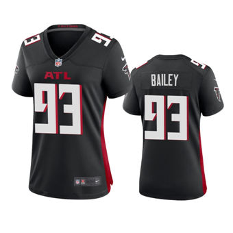 Women's Nike Atlanta Falcons #93 Allen Bailey Black Game Authentic Stitched NFL Jersey
