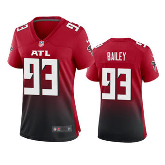 Women's Nike Atlanta Falcons #93 Allen Bailey Red Game Authentic Stitched NFL Jersey