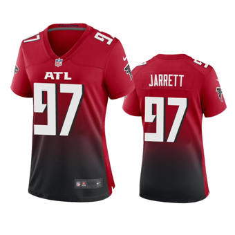 Women's Nike Atlanta Falcons #97 Grady Jarrett Red Game Authentic Stitched NFL Jersey