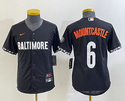 Women's Nike Baltimore Orioles #6 Ryan Mountcastle Black 2023 City Authentic Stitched MLB Jersey