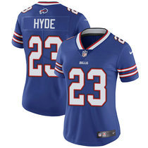 Women's Nike Buffalo Bills #23 Micah Hyde Blue Vapor Untouchable Limited Authentic stitched NFL jerseys