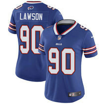Women's Nike Buffalo Bills #90 Shaq Lawson Blue Vapor Untouchable Limited Authentic stitched NFL jerseys
