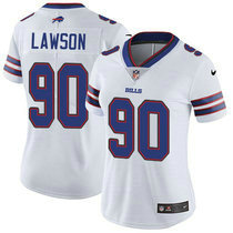 Women's Nike Buffalo Bills #90 Shaq Lawson White Vapor Untouchable Limited Authentic stitched NFL jerseys