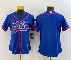Women's Nike Buffalo Bills Blue Joint Authentic Stitched baseball jersey