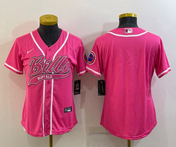 Women's Nike Buffalo Bills Pink Joint Authentic Stitched baseball jersey