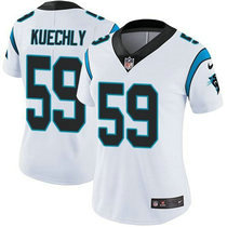 Women's Nike Carolina Panthers #59 Luke Kuechly White Vapor Untouchable Limited Authentic Stitched NFL Jersey