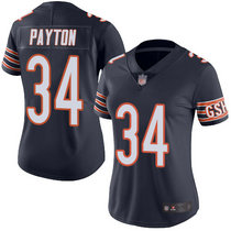 Women's Nike Chicago Bears #34 Walter Payton Navy Blue Vapor Untouchable Authentic stitched NFL jersey
