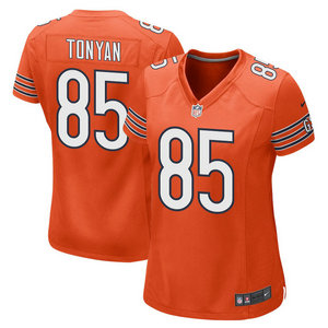Women's Nike Chicago Bears #85 Robert Tonyan Orange Vapor Untouchable Authentic Stitched NFL Jersey