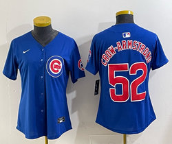 Women's Nike Chicago Cubs #52 Pete Crow-Armstrong Blue Stitched Baseball Jersey