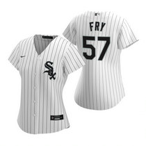 Women's Nike Chicago White Sox #57 Jace Fry White Authentic Stitched MLB Jersey