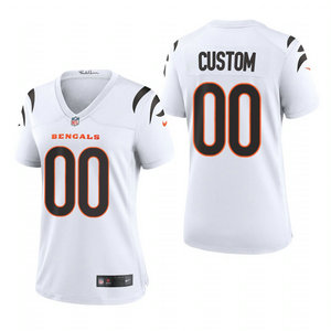 Women's Nike Cincinnati Bengals Custom White 2021 Vapor Untouchable NFL Jersey