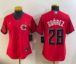Women's Nike Cincinnati Reds #26 Chase Burns Red 2026 City MLB Jersey