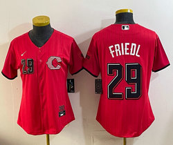 Women's Nike Cincinnati Reds #29 TJ Friedl Red 2026 City MLB Jersey