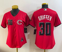 Women's Nike Cincinnati Reds #30 Ken Griffey Red 2026 City MLB Jersey