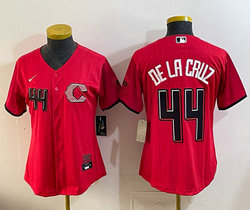 Women's Nike Cincinnati Reds #44 Elly De La Cruz Red 2026 City MLB Jersey