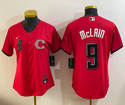 Women's Nike Cincinnati Reds #9 Matt McLain Red 2026 City MLB Jersey