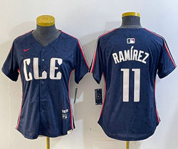 Women's Nike Cleveland Indians #11 José Ramírez 2024 City Authentic Stitched MLB Jersey