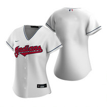 Women's Nike Cleveland Indians #Blank White Game Authentic Stitched MLB Jersey