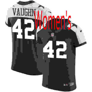 Women's Nike Dallas Cowboys #42 Decue Vaughn Blue Thanksgiving Vapor Untouchable Authentic Stitched NFL Jersey