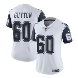 Women's Nike Dallas Cowboys #60 Tyler Guyton Rush 2024 Draft Vapor Untouchable Football Jersey