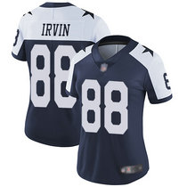 Women's Nike Dallas Cowboys #88 Michael Irvin Blue Thanksgiving Vapor Untouchable Authentic Stitched NFL Jersey