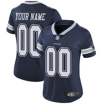 Women's Nike Dallas Cowboys Customized Blue Limited Vapor Untouchable Authentic Stitched NFL Jerseys