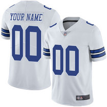 Women's Nike Dallas Cowboys Customized White Limited Vapor Untouchable Authentic Stitched NFL Jerseys