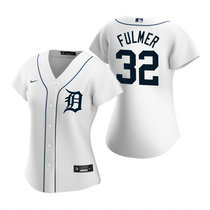 Women's Nike Detroit Tigers #32 Michael Fulmer White Game Authentic Stitched MLB Jersey