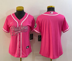 Women's Nike Green Bay Packers Pink Joint Authentic Stitched baseball jersey