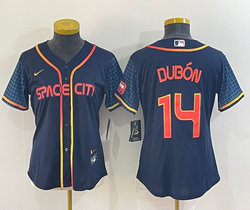Women's Nike Houston Astros #14 Mauricio Dubon City Game Authentic Stitched MLB Jerseys