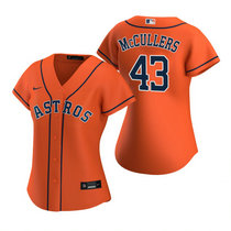Women's Nike Houston Astros #43 Lance McCullers Orange Game Authentic Stitched MLB Jersey